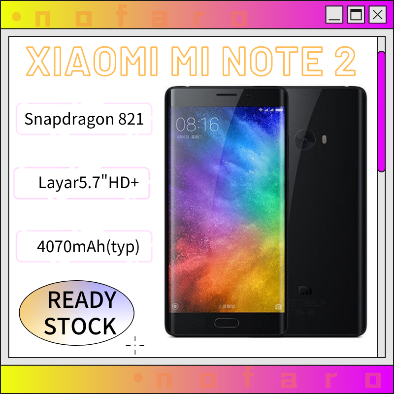 XIAOMI MI NOTE 2 edge/XIAOMI MI 6x murah 4G Hp RAM 4/64GB -6/128GB Ponsel layar hyperboloid