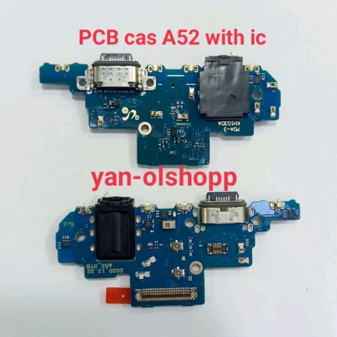 Papan PCB Charger Samsung galaxy A52 PCB connector cas A52 ORI with ic