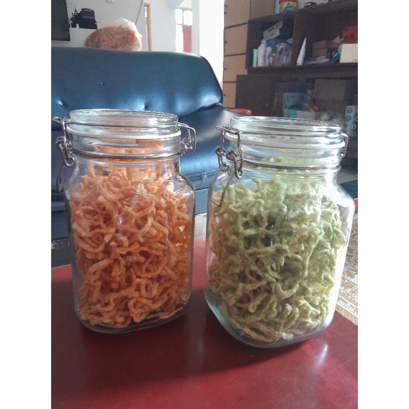 

Mie lada kriuk kres kremes renyah Trivan all varian hampers toples kaca