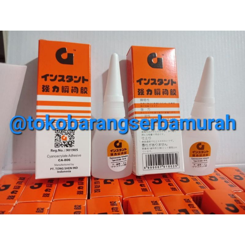 

Lem g original/ lem g asli / Lem G ORIGINAL Super Glue Tetes Epotec Cair Korea W-20 Instan