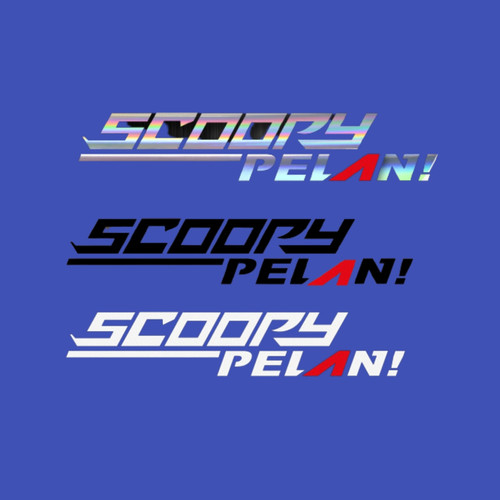 Stiker Motor SCOOPY PELAN Stiker Keren Viral Tiktok Motor SCOOPY Aksesoris Variasi