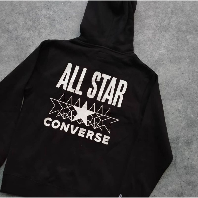 Converse Hoodie All Star Black and Grey Edition