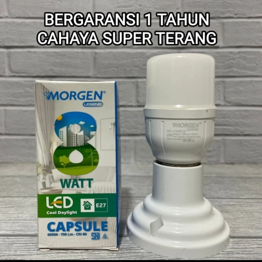 MORGEN LEGEND LAMPU LED CAPSULE 8W 8 WATT T BULB