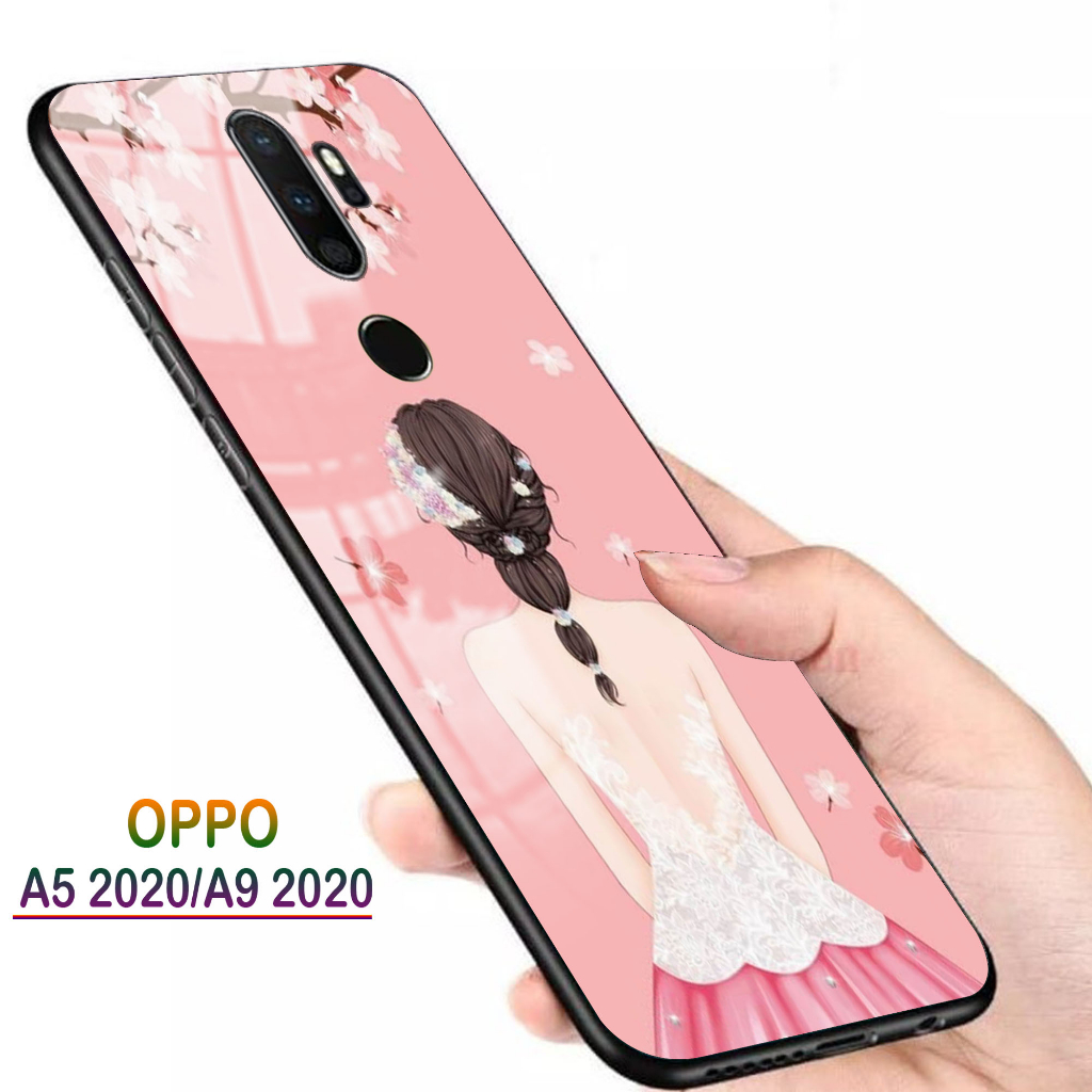 Softcase Glass Kaca OPPO A5 2020, A9 2020 - Casing HP OPPO A5 2020, A9 2020 [ S92 ].