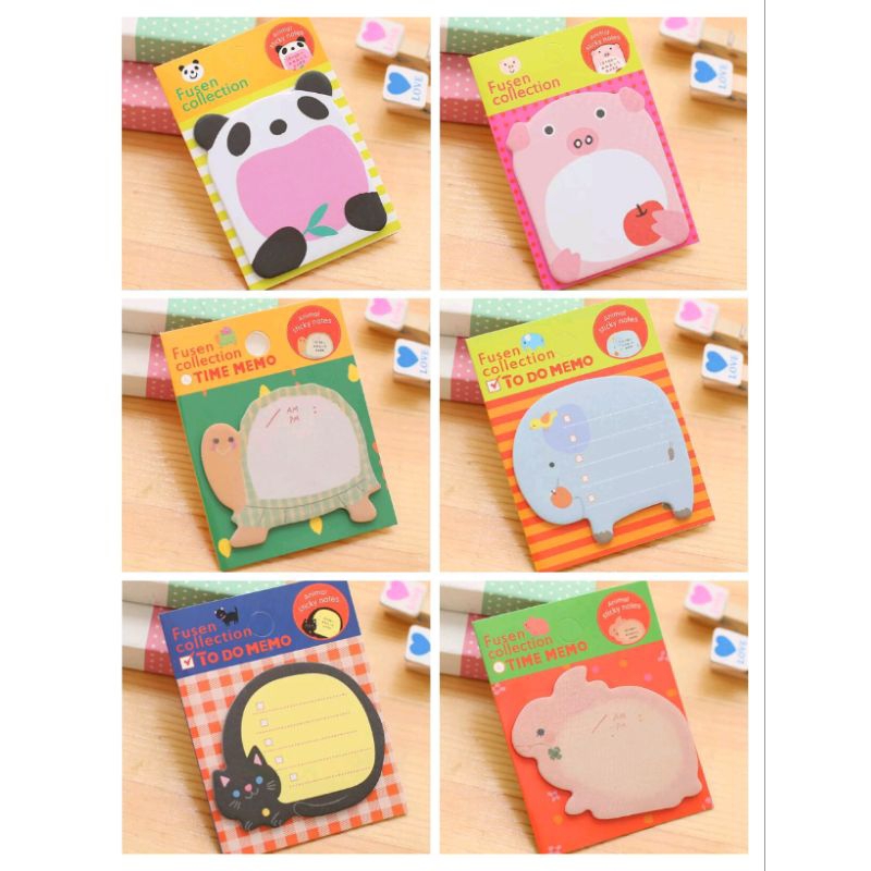 

STICKY NOTES MOTIF HEWAN TEMPEL/MEMO MINI