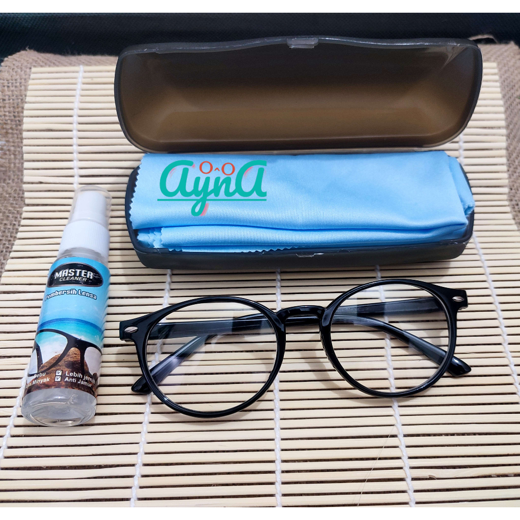 H403 - Kacamata Minus Murah Unisex Ukuran Kecil Frame Oval Bahan Full Plastik Lentur dan Ringan / Fa