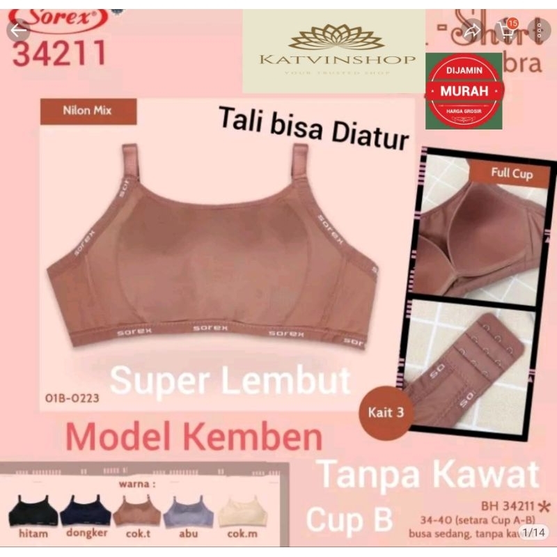 Tshirt bra bh kemben sorex 34211