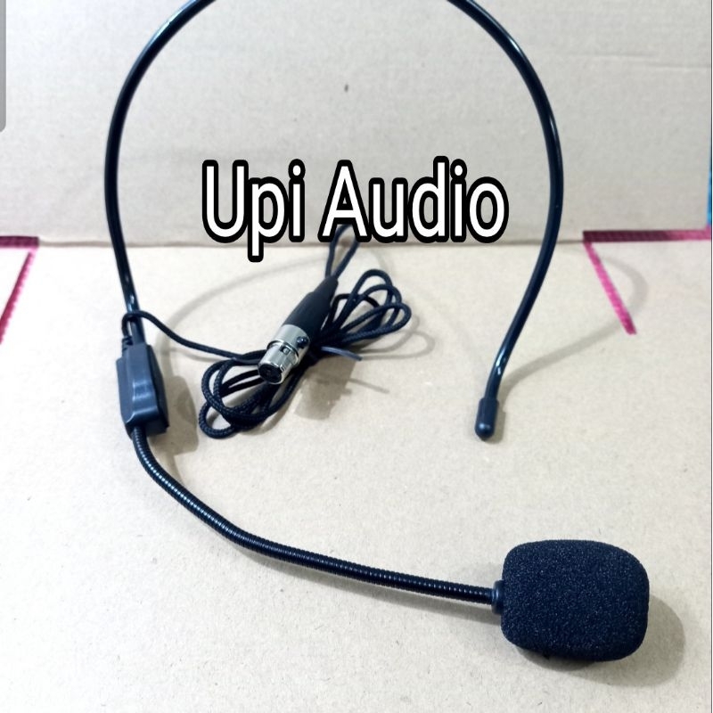 mic headset bando 3pin untuk mic wireless shure-krezt-hardwell-toa dll