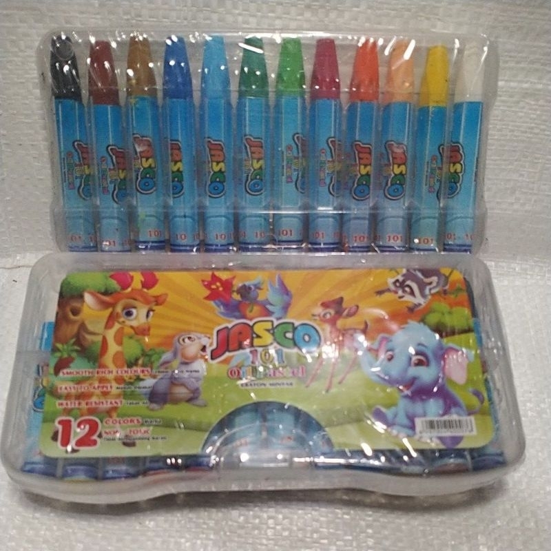 

krayon crayon 12 warna murah original