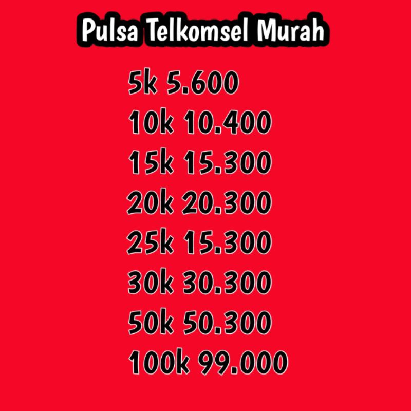 Pulas Telkomse Murah 5k-100k