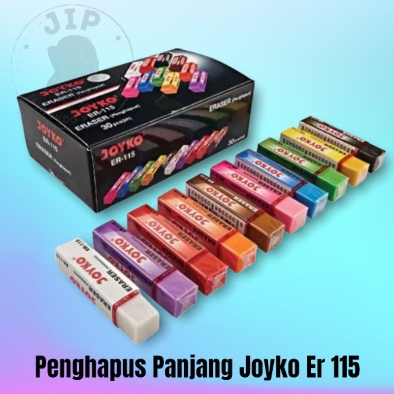 

(PCS) Penghapus Pensil - Eraser Joyko ER- 115 Panjang - Setip Joyko Original Murah