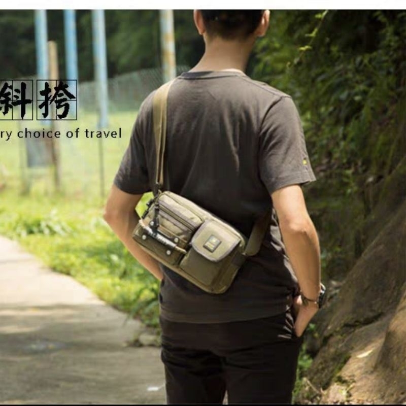 Legums Offlander Tas Motoran Pria Selempang Mini Banyak Kantong Tas Unik Waterproof