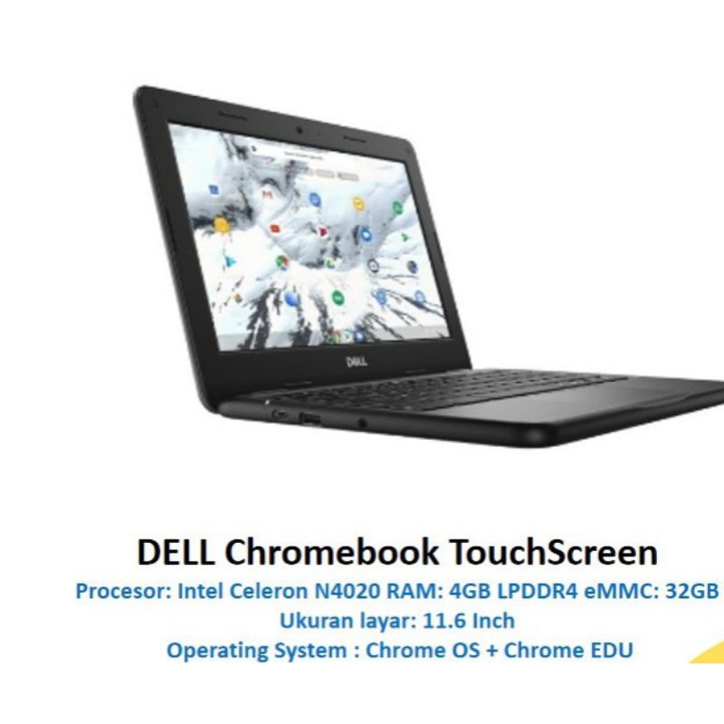 DELL Chromebook 3100 Edukasi Touch Screen - Garansi Resmi
