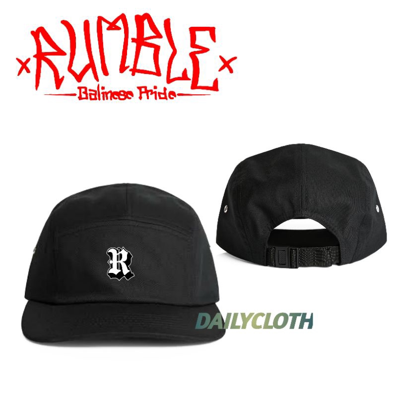 TOPI 5 PANEL/TOPI SIX PANEL PREMIUM PRIA WANITA RUMBLE