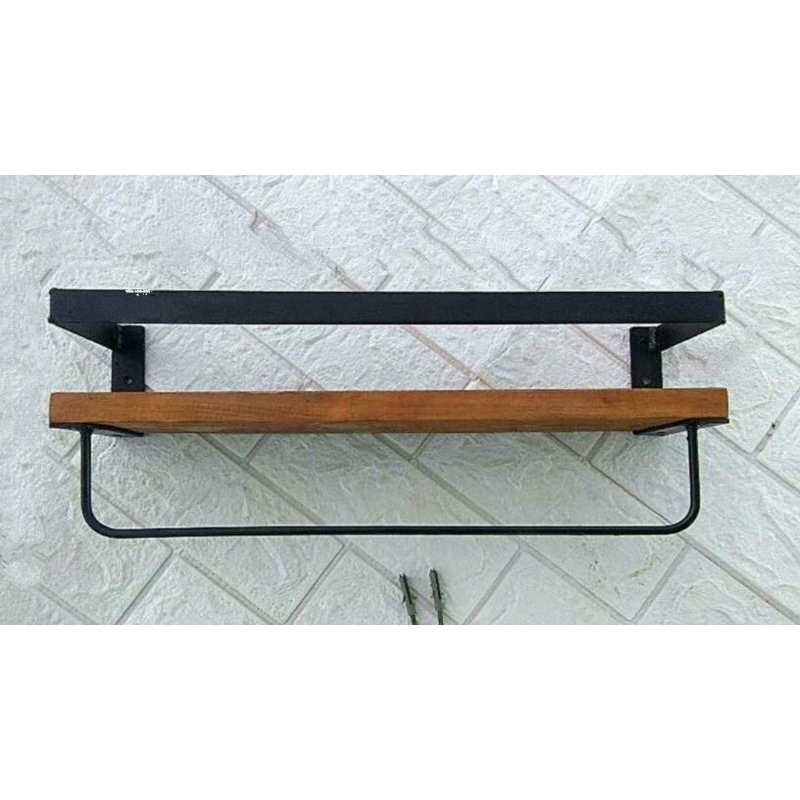 bracket ambalan kayu | siku besi | besi siku rak
