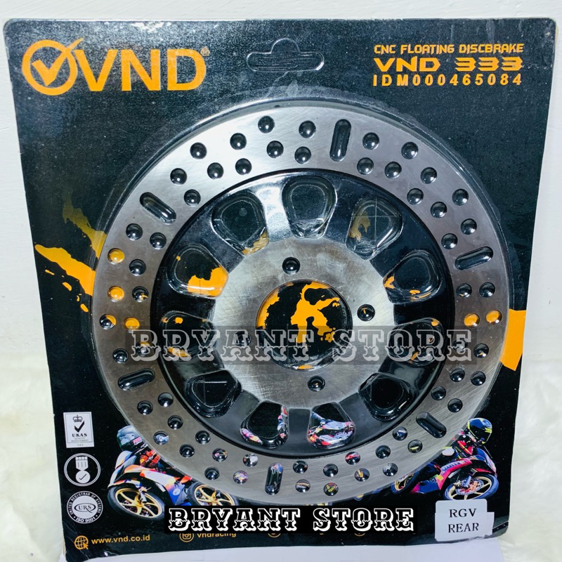 PIRINGAN CAKRAM BELAKANG REAR VND 333 230mm SATRIA 2 TAK SATRIA HIU CNC FLOATING BRAKE 230 MM SATRIA 2TAK 2T DISK DISC DISCBRAKE