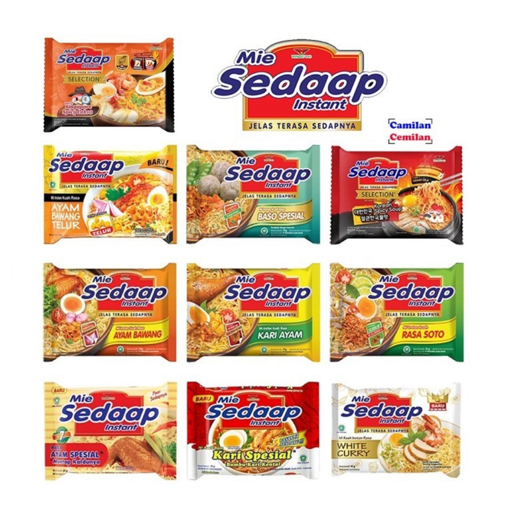 

SEDAAP MIE INSTANT ALL VARIAN BKS SATUAN