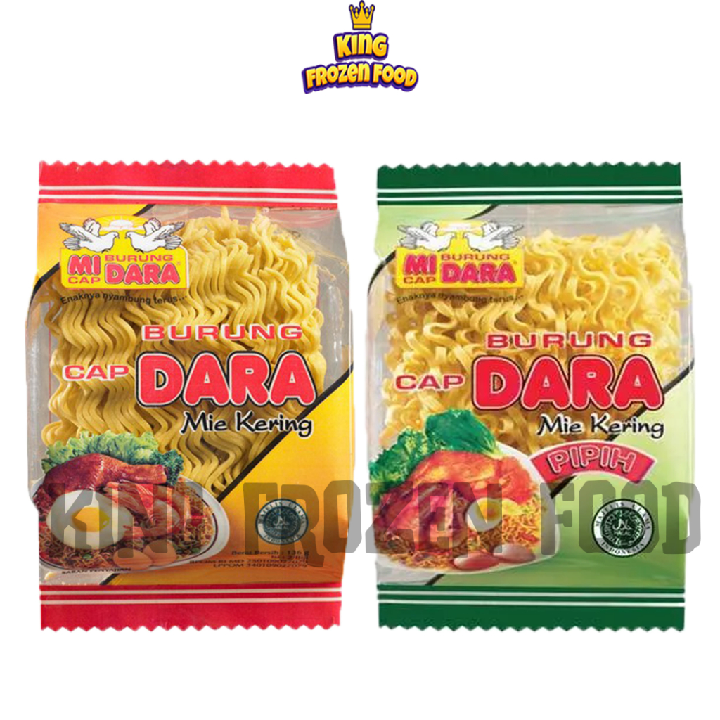 

Mie Burung Dara Kering Original/Pipih 140G