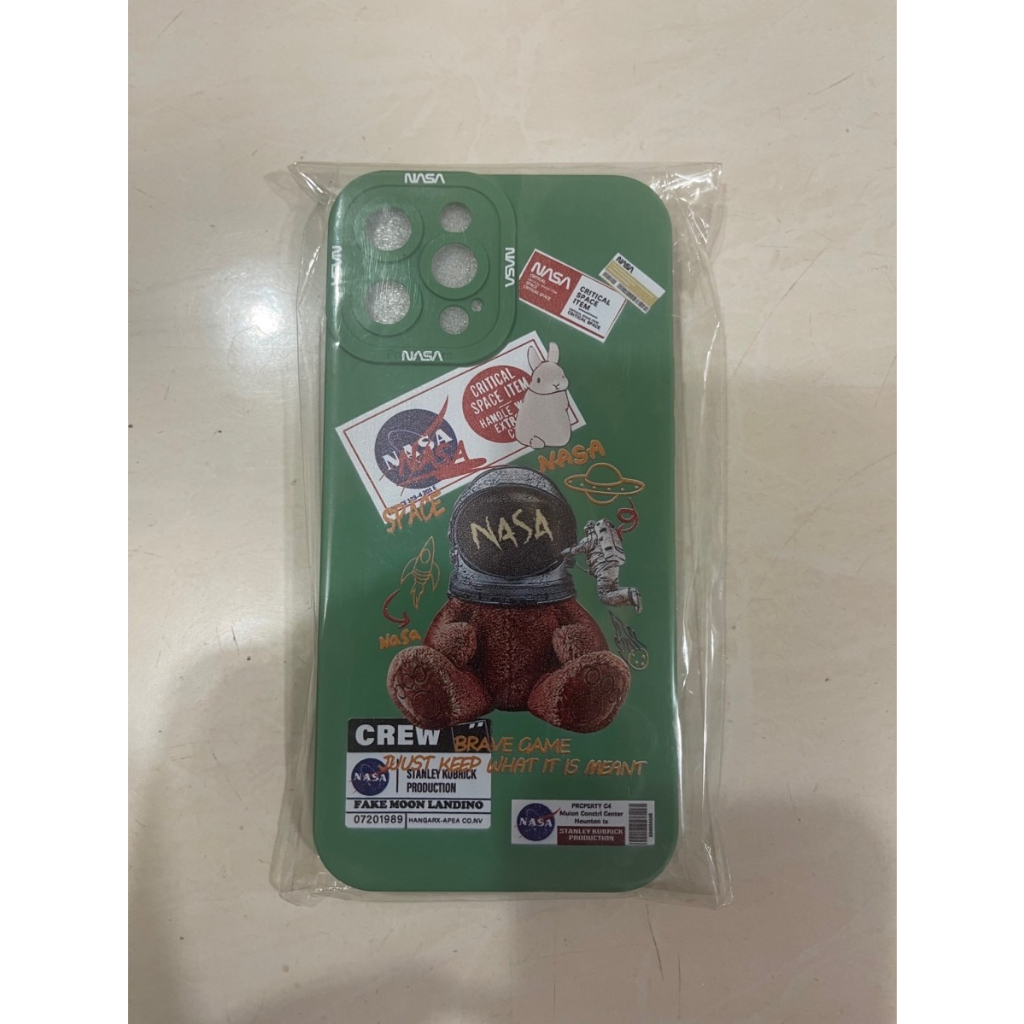 Case Casing Casetify Iphone 12 Pro max Nasa Hijau Soft Case