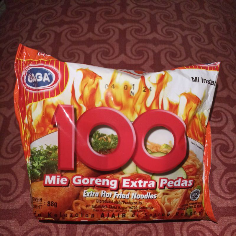 

Mie 100 Pedas/Mie Gaga 100/Mie Goreng Extra Pedas