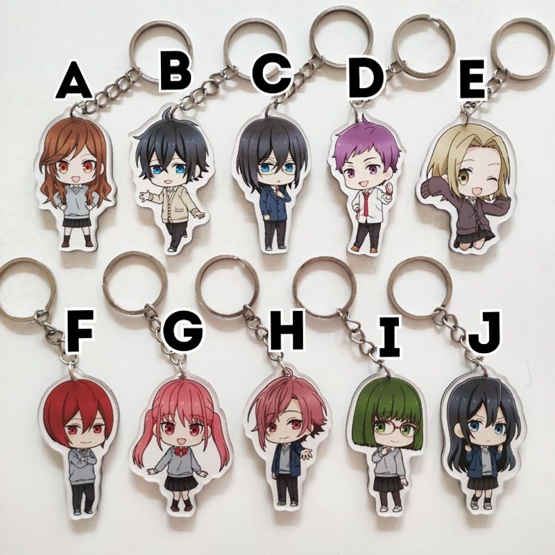 Keychain Anime Horimiya 2 Hori Miyamura Gantungan Kunci Akrilik Ganci Merchandise