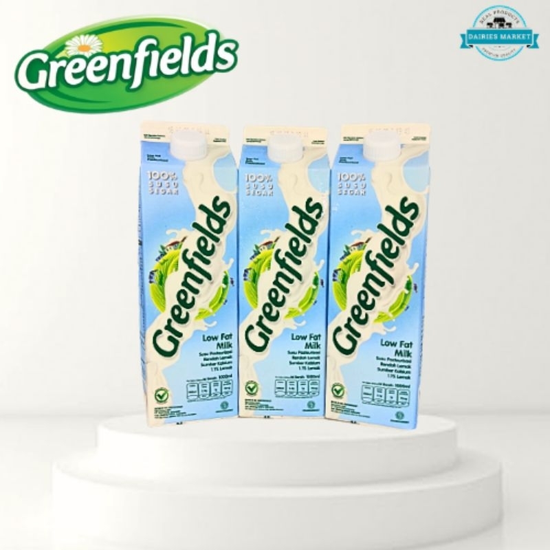 

Susu Pasteurisasi Freshmilk GREENFIELDS 1Liter - Low Fat