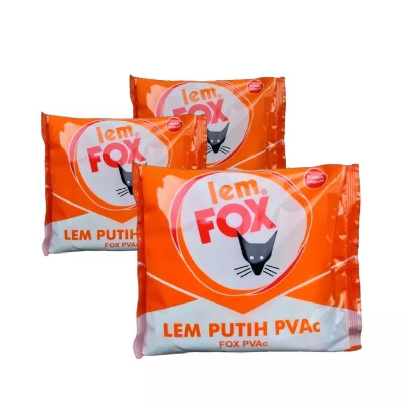 

Lem Fox PVAc Kantong Orange 700gr
