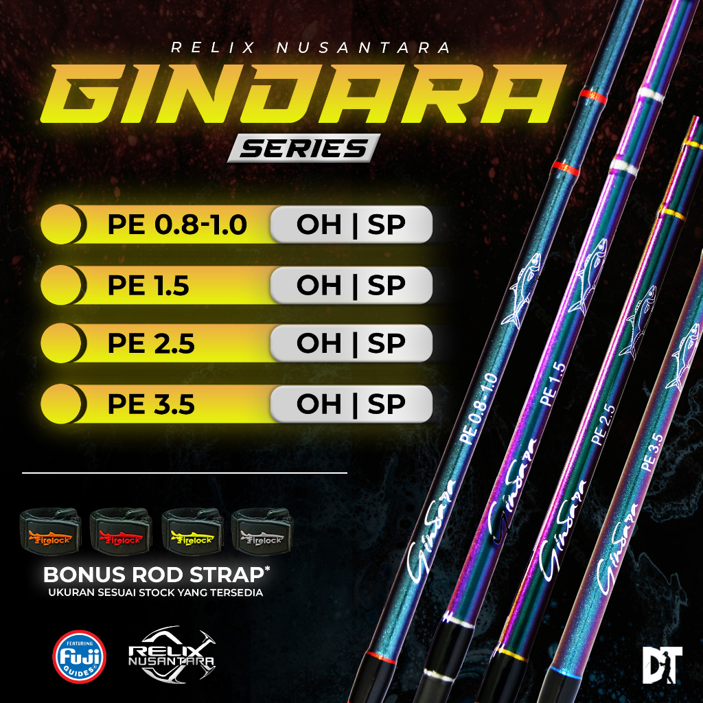 Joran Jigging Dasaran Gindara Relix Nusantara Joran Pancing Roll Fish RF 562 Rod Jigging Spinning PE