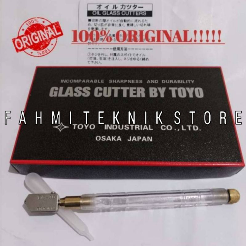 Toyo Tc 30 Original Pisau Potong Kaca Toyo Asli Pisau Belah Kaca Asliglass oil cutter toyo tc 30 asl
