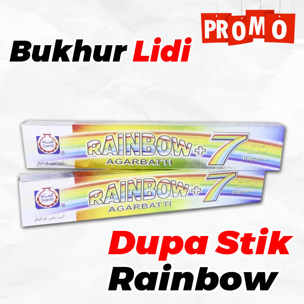 dupa hio rainbow seven isi 49 lidi agarbatti surrati dupa lidi aromaterapi pengharum ruangan dupa arab wewangian