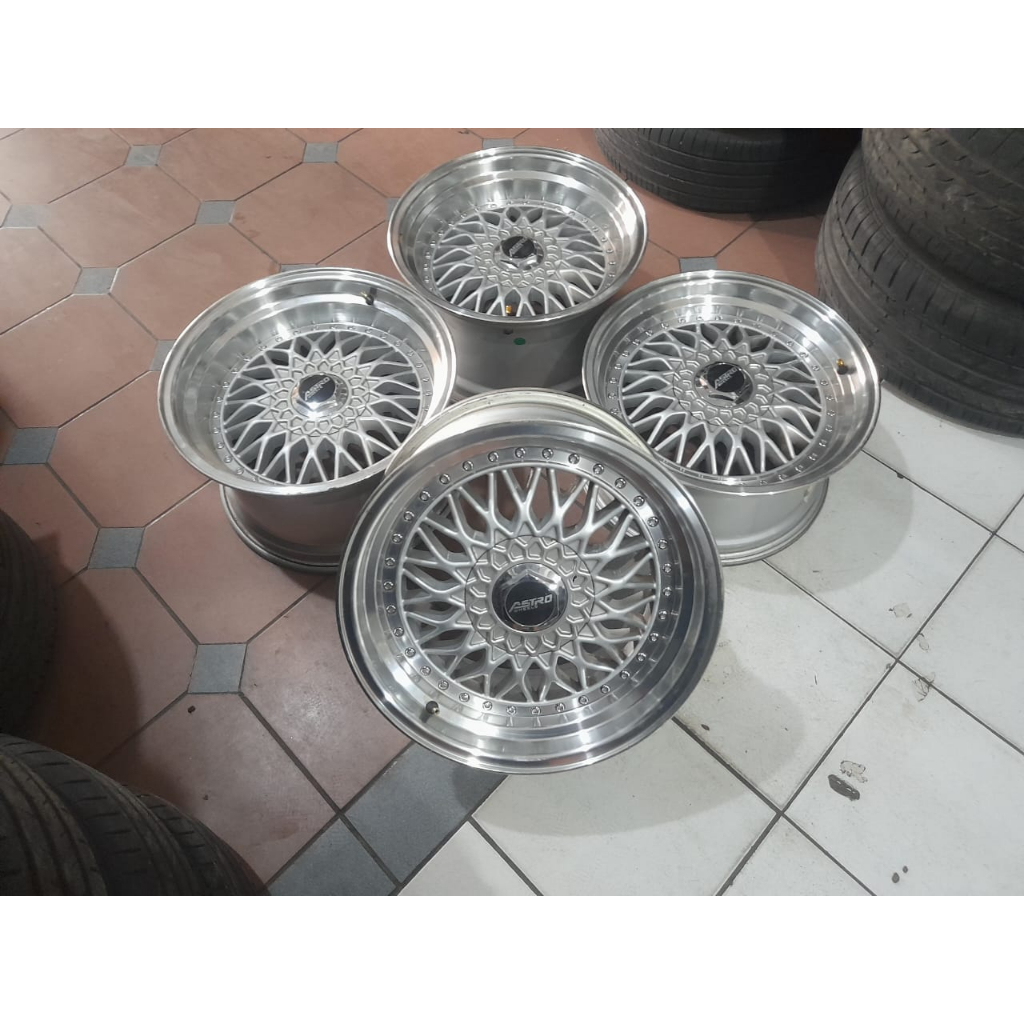VELG BEKAS MOBIL SEKEN RACING BBS RING 16 PCD 4X100/114 U/ KIJANG JAZZ YARIS