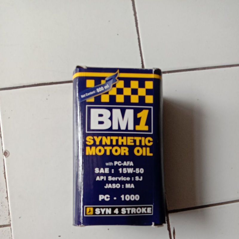 Oli BM1 PC-1000 SAE 15w50 syn 4stroke 800 ml Motor bebek 4T BM1