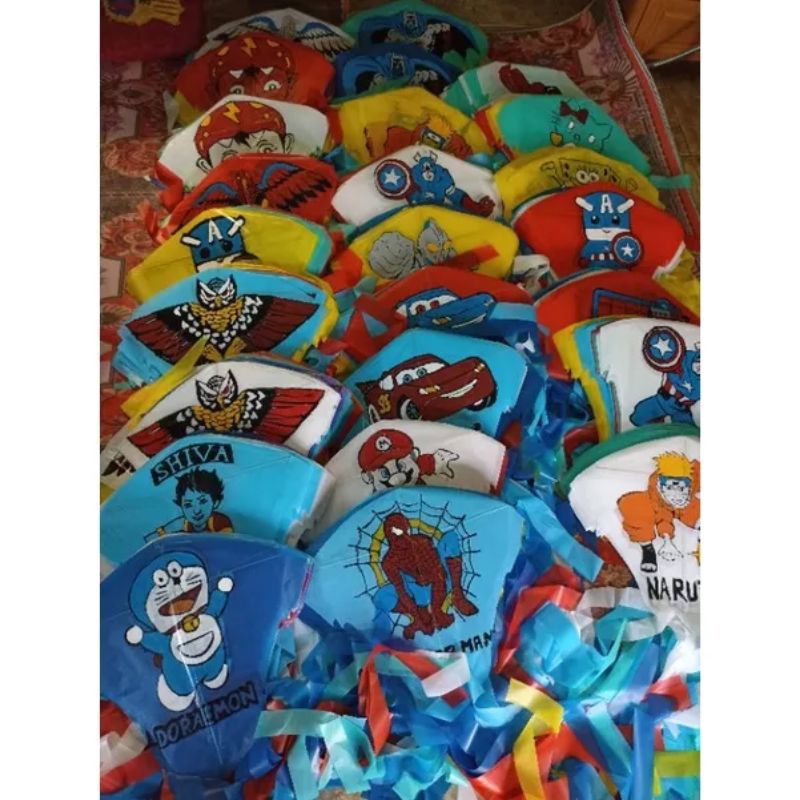 layangan karakter plastik 200 pcs