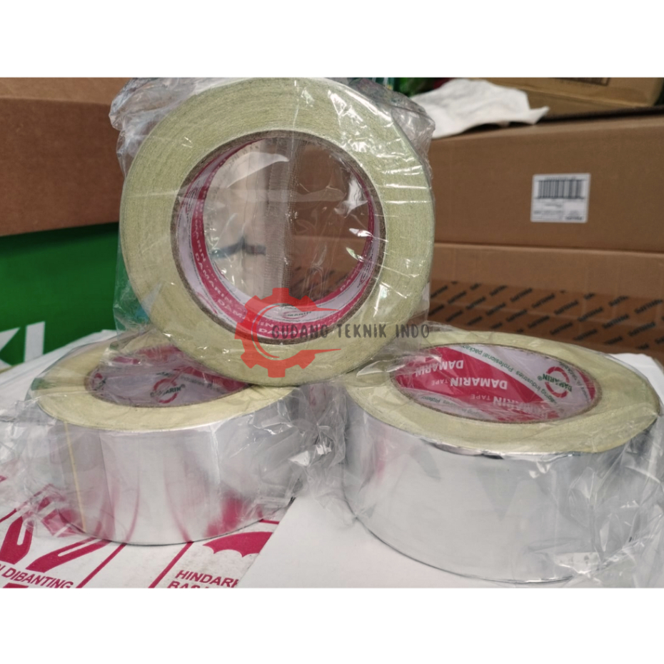 DAMARIN Lakban Alumunium Foil Tape 2 Inch / Alumunium Foil Tape 2 Inch