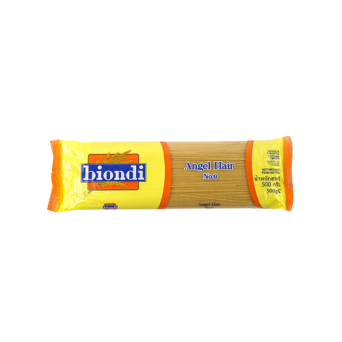 

BIONDI Pasta Angel Hair NO.9 500gr - 100% Gandum