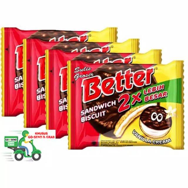 

Roma Biskuit Better Sandwich 22gr isi10Pcs