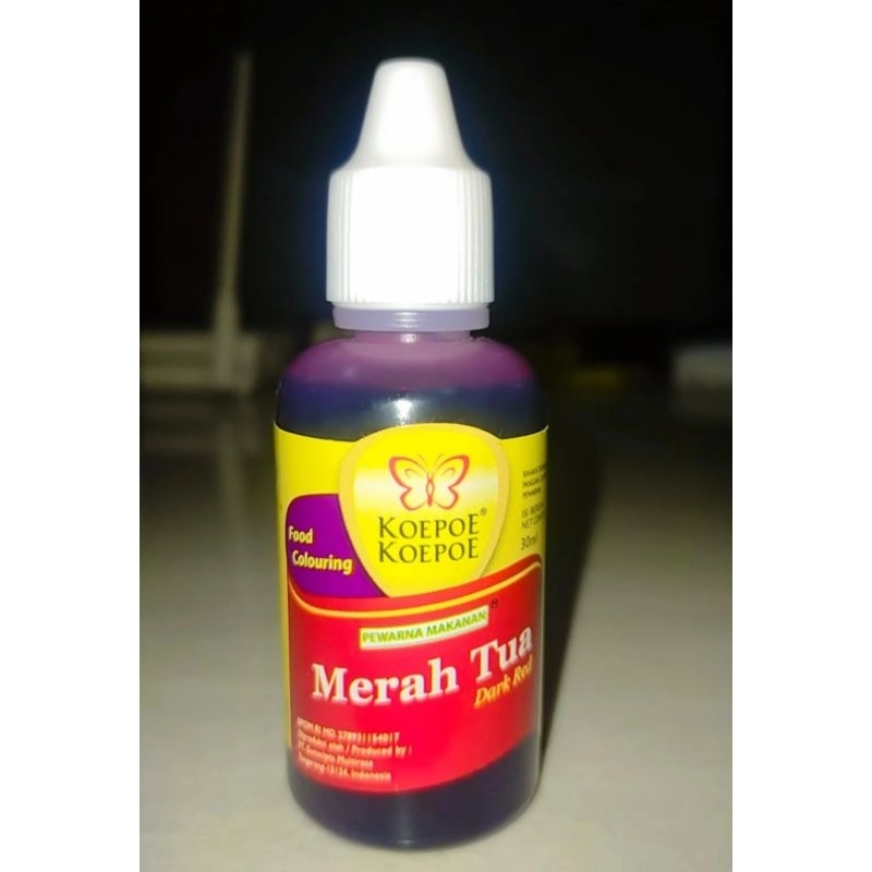 

Koepoe Pewarna Cair Merah Tua 30ml