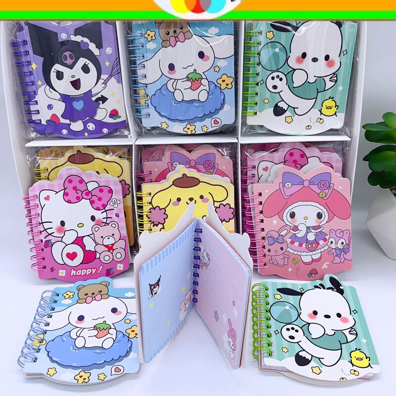 

MINI BINDER BOOK SANRIO ISI WARNA WARNI BUKU DIARY KECIL BUKU MINI MINI BOOK JURNALING JOURNAL JURNAL SCRAPBOOK POMPOMPURIN KUROMI MELODY HELLOKITTY CINAMORROL POCACCO @sakimyo
