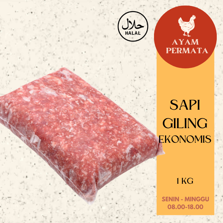 

Minced Beef Daging Giling Sapi Ekonomis Beku 1kg Martabak Burger Bakso Halal Beku Murah Cincang Halus By Ayam Permata