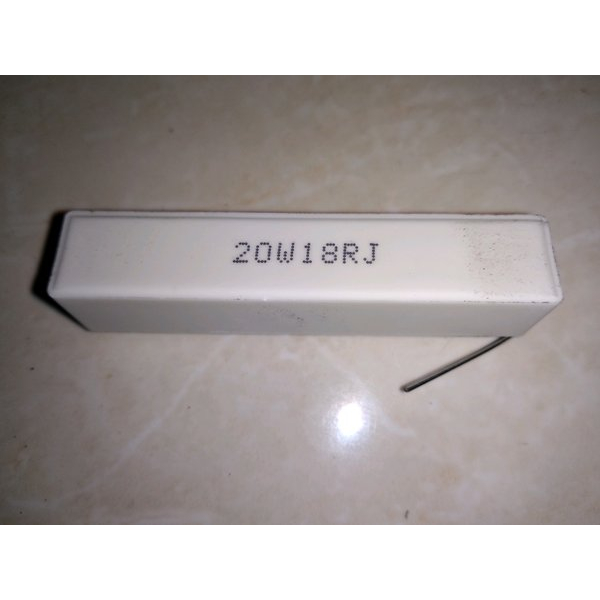 Resistor 20Watt - 18R 27R 47R 100R 18 20 27 47 100 200 Ohm Kapur Cement