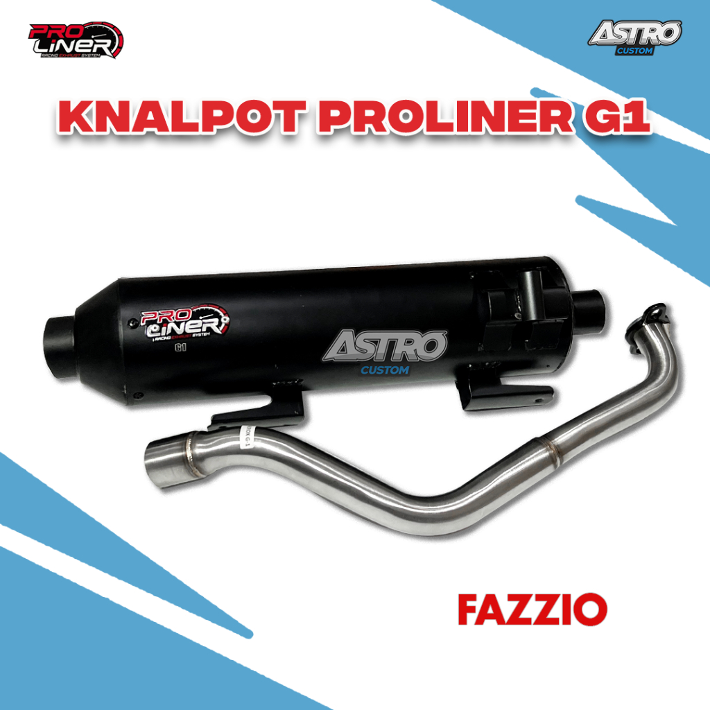 Knalpot Racing Proliner G1 Fazzio NMAX 155 Aerox Lexi 125 PCX 150 Vario 125 150 160 Kenalpot Astro