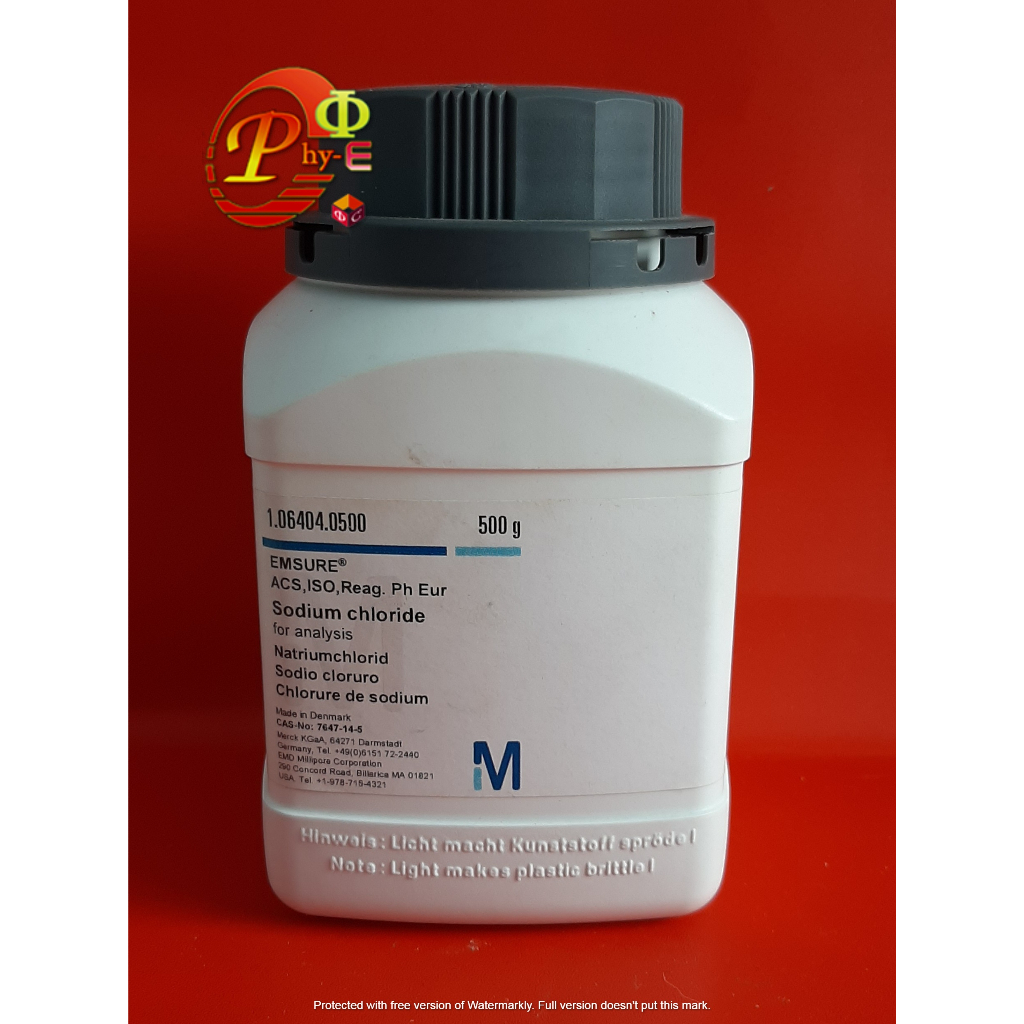 Sodium Chloride / Natrium Klorida / Sodium Klorida / NaCl Per gram
