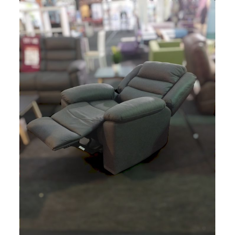 Selma Lexus Sofa Recliner Fabric 1 Dudukan - Abu-Abu Tua Furniture Informa sofa tamu kursi tamu sofa