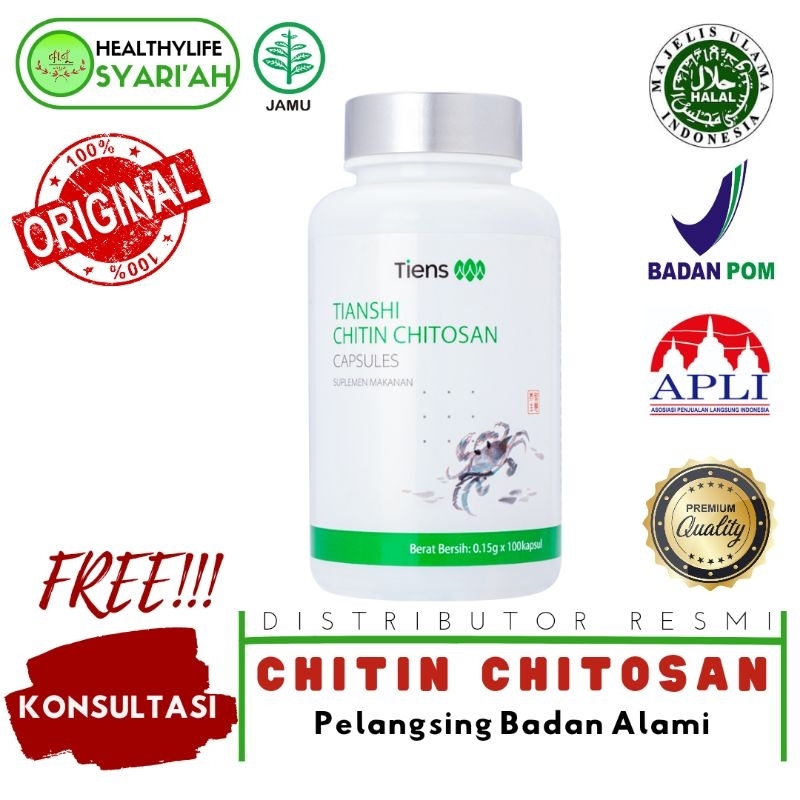 CHITIN CHITOSAN TIENS OBAT DIET SUPLEMEN HERBAL OBAT PELANGSING OBAT KOLESTEROL OBAT MAAG