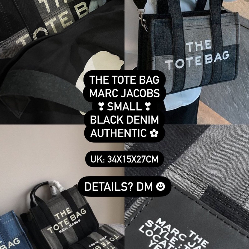 The Tote Bag Marc Jacobs Black Denim