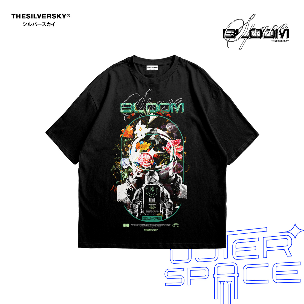 Thesilversky Bloom Classic Tee Black T-shirt 24s Premium