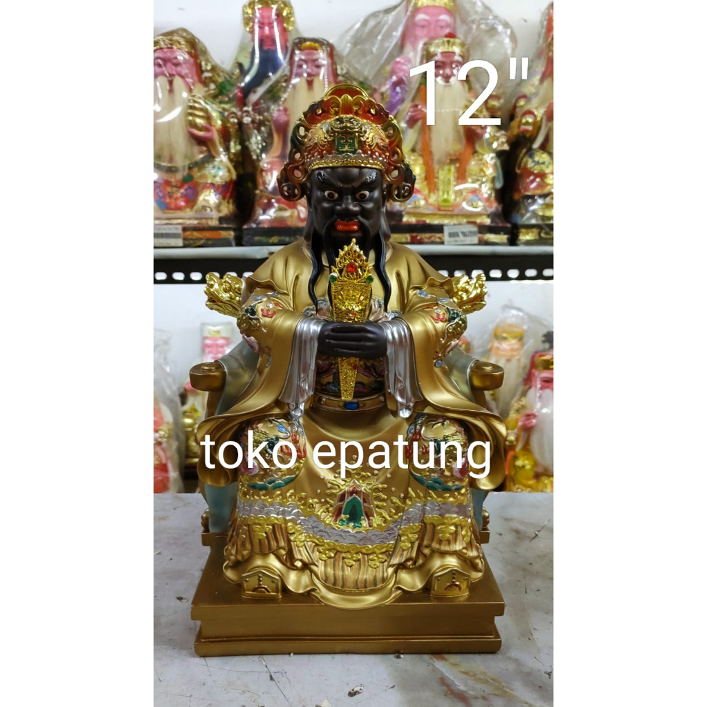 patung raja neraka / giam lo ong - mamer -12 inch (l)