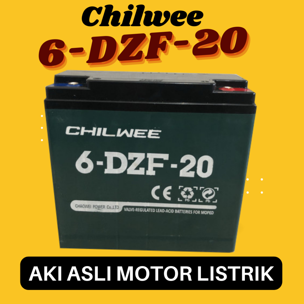 AKI Chilwee 6-DZF-20 Motor listrik Sepeda Listrik