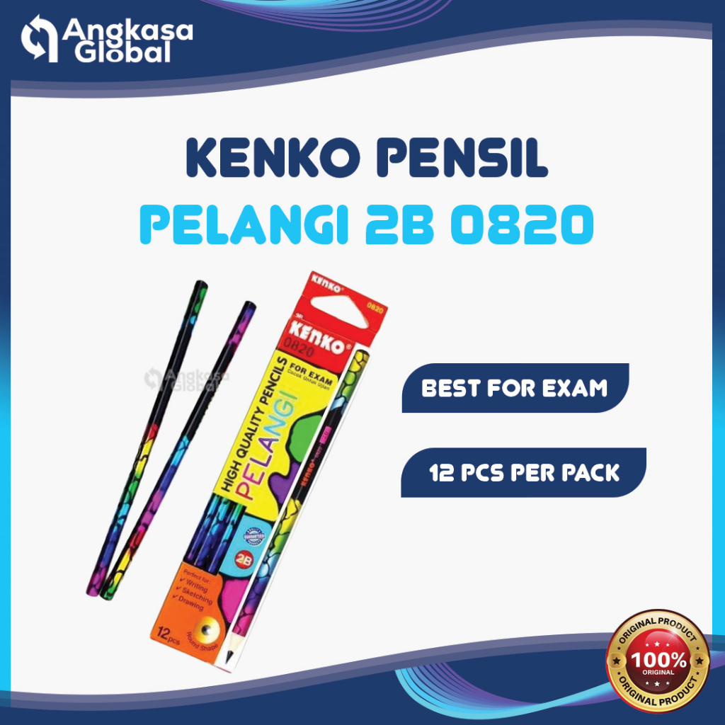 

KENKO PENSIL PELANGI 2B 0820 (1LSN/12PCS)