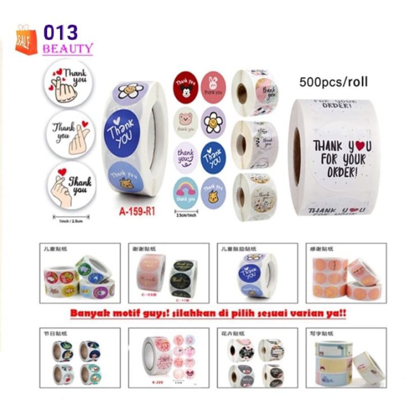 

[COD] Sticker Label Tulisan Thank You For Your Order I Stiker Packing I Stiker Terimakasih 1 Roll